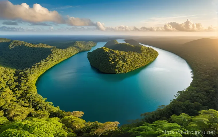 살롱가 국립공원 여행 가이드 - **"A serene and majestic scene deep within the untouched primary tropical rainforest of Salonga Nati...